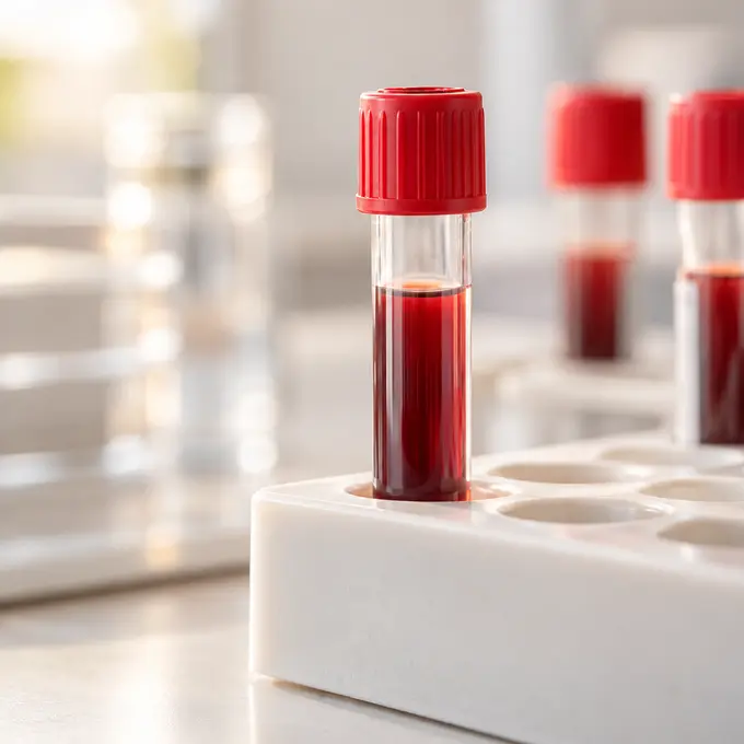 KI-generiertes Symbolmotiv: Probenröhrchen für Allergieanalysen